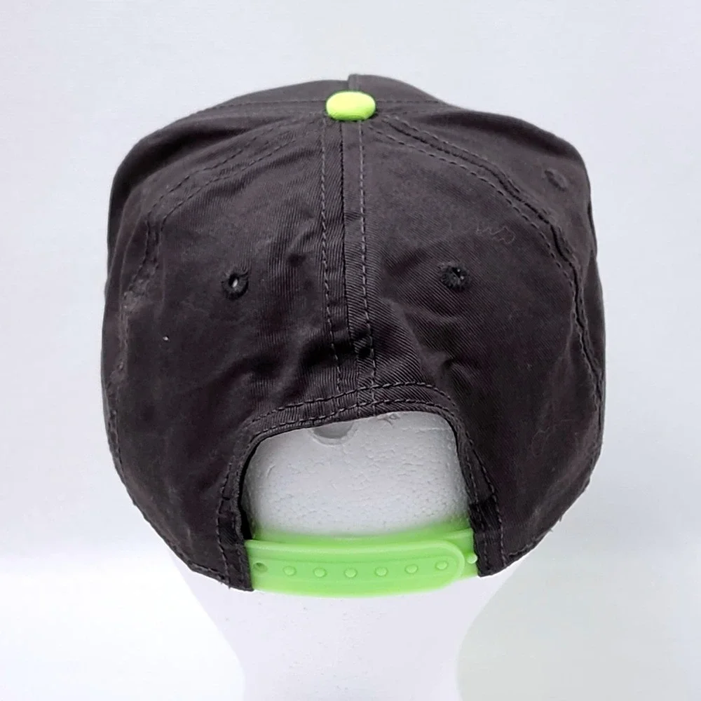 Batman Snapback Hat Youth OSFM Gray Neon Green Cap DC Comics‎ Superhero Movie